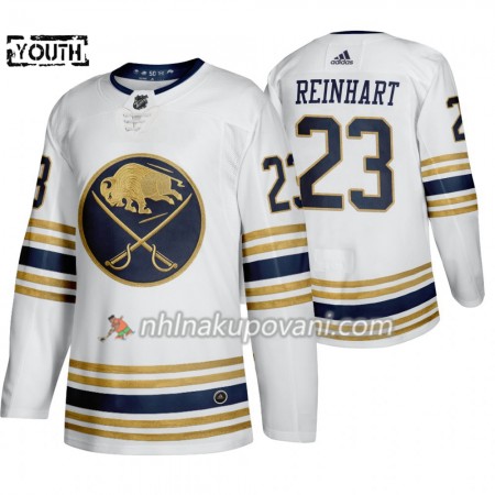 Buffalo Sabres Dresy Sam Reinhart 23 50th Anniversary Adidas 2019-2020 Bílá Authentic - Dětské